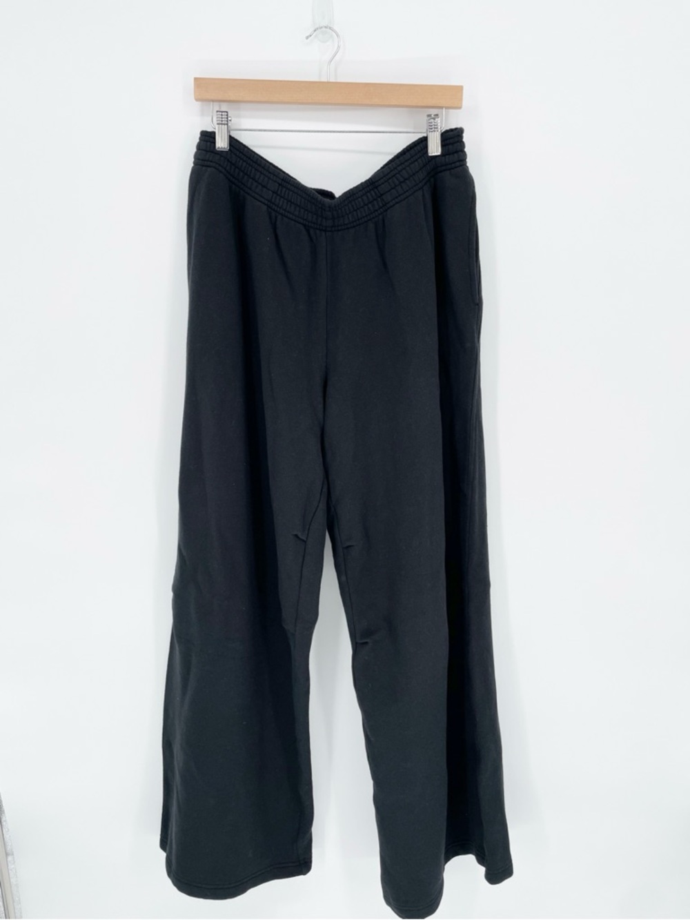 NEW Aerie Black Wide Leg Sweatpants